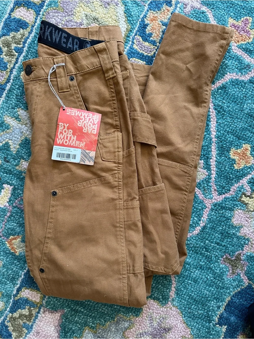 NWT Dovetail Maven X Workwear Pants - Saddle Brown Canvas - Picture 1 of 7